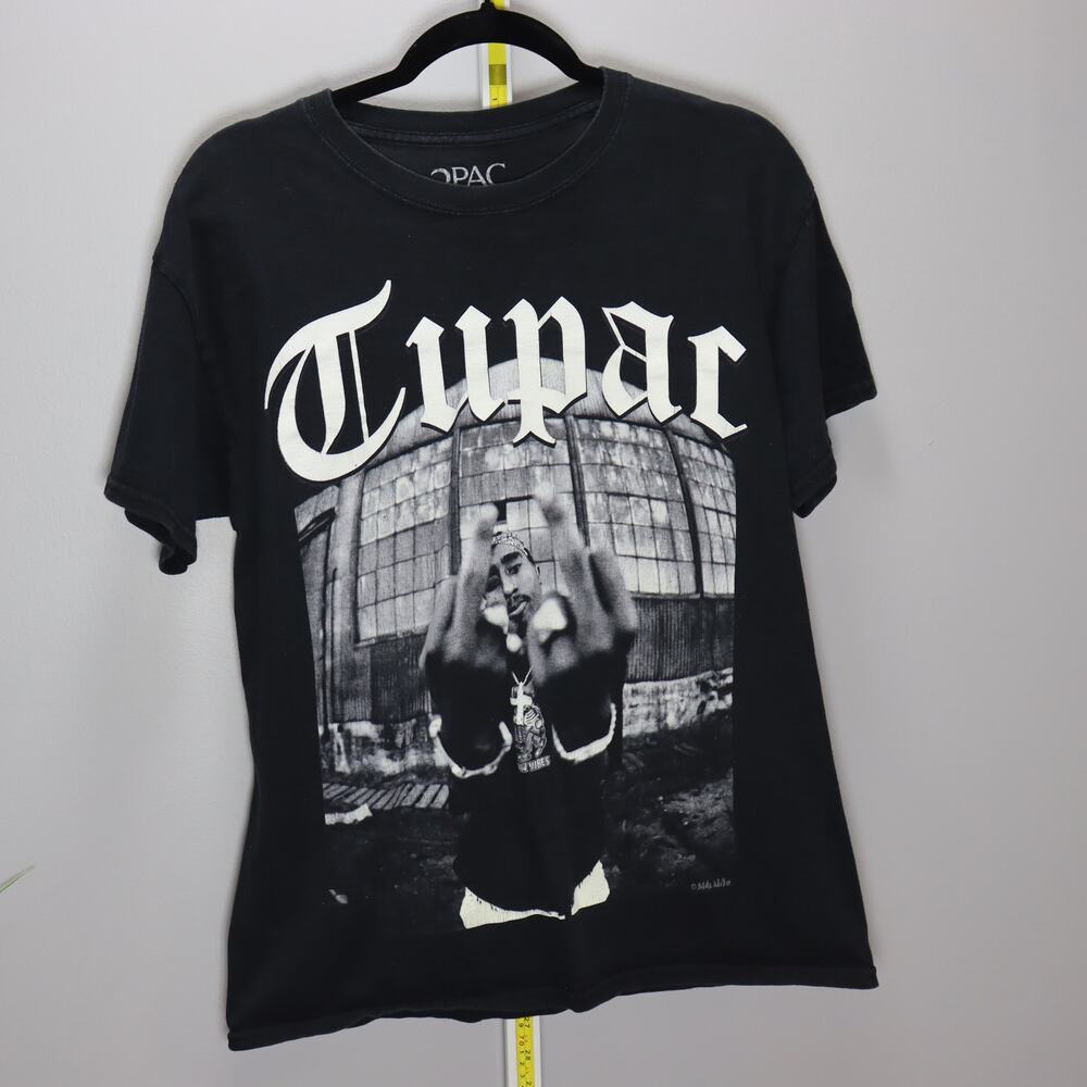 2Pac Tupac Shakur Graphic T-Shirt‎ Black Size M